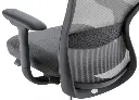 Silla Director Modelo Moon, Brazos 4D, soporte lumbar ajustable, syncrom activado por peso, columna ajustable, patas de nylon grafito