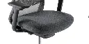 Silla Director Modelo Moon, Brazos 4D, soporte lumbar ajustable, syncrom activado por peso, columna ajustable, patas de nylon grafito