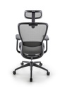Silla Presidente Modelo Moon, Brazos 4D, soporte lumbar ajustable, syncrom activado por peso, columna ajustable, patas de nylon grafito
