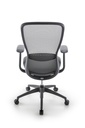 Silla Director Modelo Moon, Brazos 4D, soporte lumbar ajustable, syncrom activado por peso, columna ajustable, patas de nylon grafito