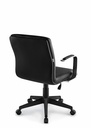 Silla Boss Director Patas de Nylon, Asiento y Respaldo en Simil Cuero, Brazos Fijos. 